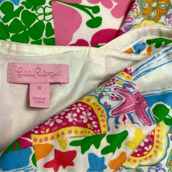 Lilly Pulitzer Patchwork Halter Dress Colorful Preppy Classy Chic  
Size 8 - Picture 4 of 5